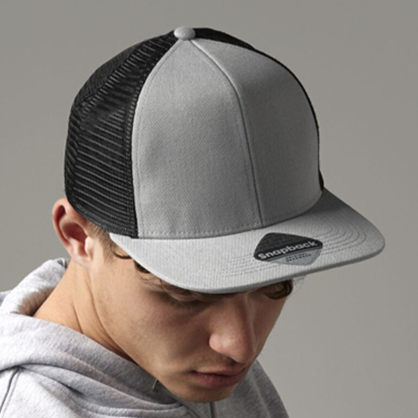 Beechfield Original Flat Peak 6 Panel Trucker Cap Thumbnail