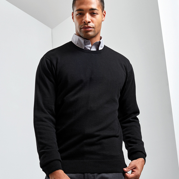 Premier Cotton Rich Crew Neck Sweater Thumbnail