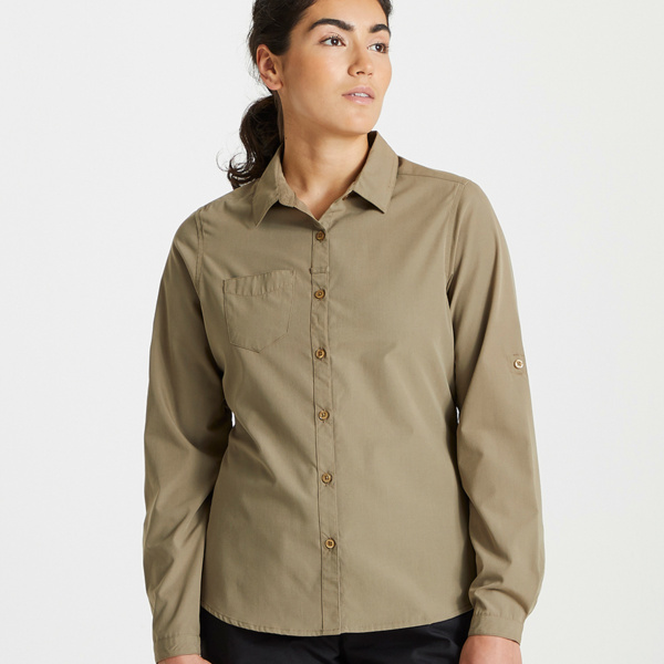 Craghoppers Expert Ladies Kiwi Long Sleeve Shirt Thumbnail