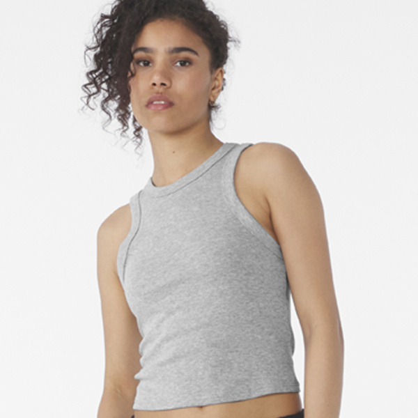 Bella Ladies Micro Rib Racer Tank Top Thumbnail