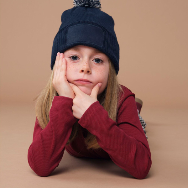 Kids Snowstar Patch Beanie Thumbnail
