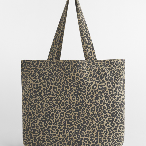 Westford Mill Leopard Print Canvas Shopper Thumbnail