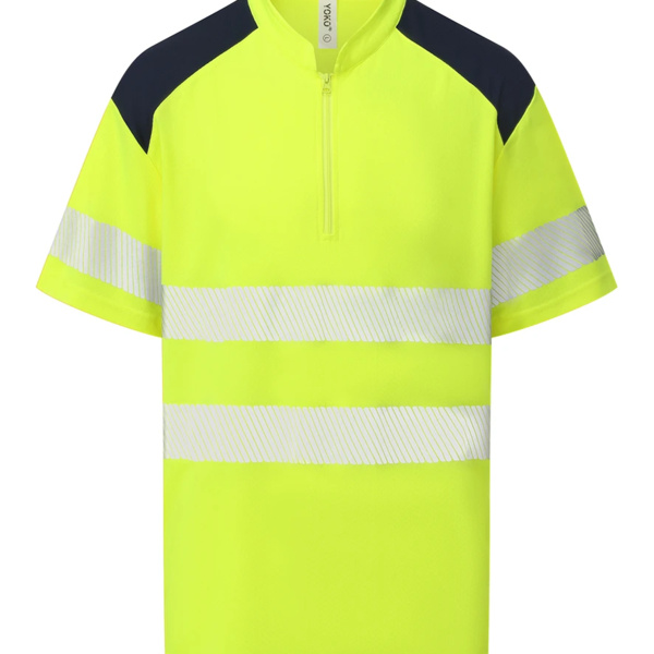 Yoko Mandarin Collar Zip Piqué Polo Shirt Thumbnail