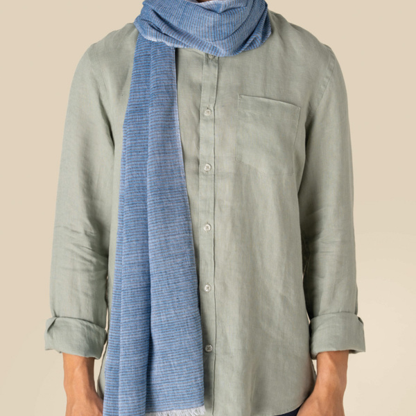 Spasso Blue Lines Scarf Thumbnail