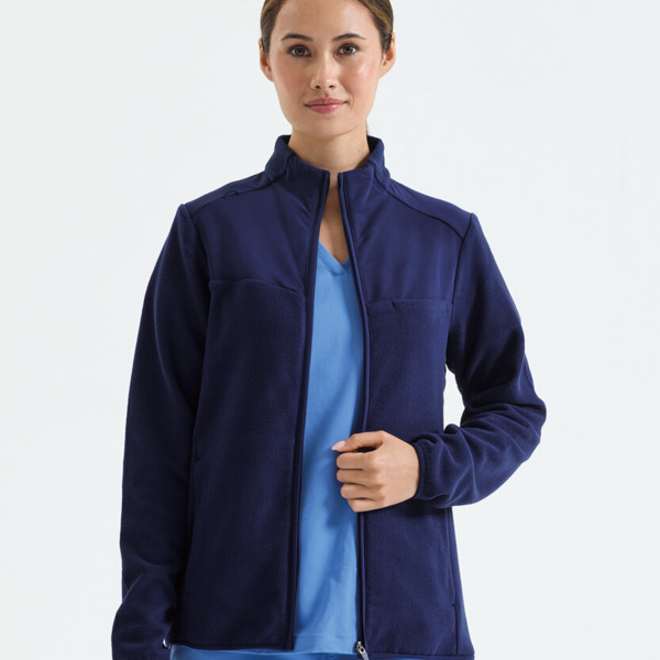 'Agility' women's panelled fleece jacket Thumbnail