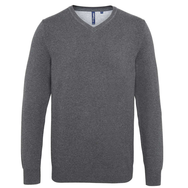 Men's cotton blend v-neck sweater Thumbnail