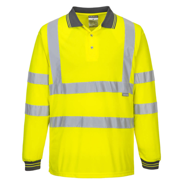 Hi-Vis Long Sleeved Polo Thumbnail