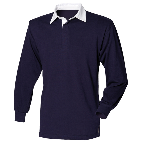 Long sleeve plain rugby shirt Thumbnail