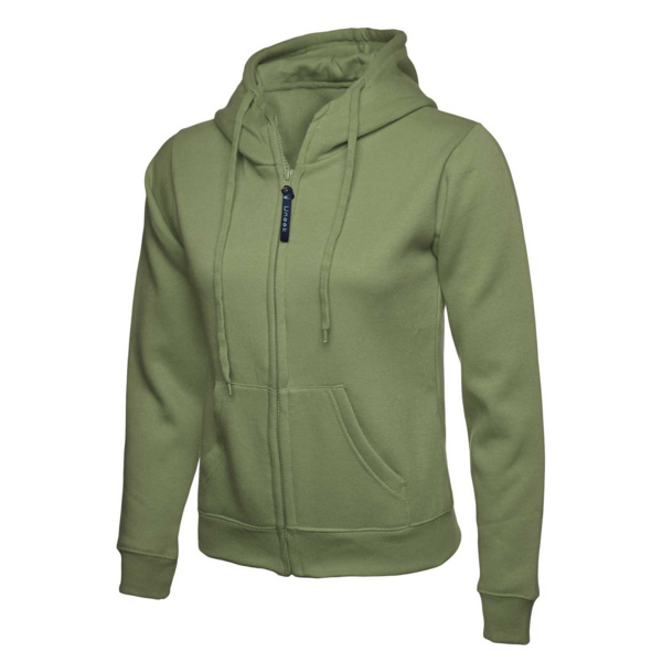 Ladies Classic Full Zip Hooded Sweatshirt Thumbnail